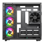 POWERBOOST PBA4375B-750W 80+ BRONZE 7*12cm ARGB Fanlı USB 3.0 Seaview Gaming Siyah AKVARYUM Kasa - 1